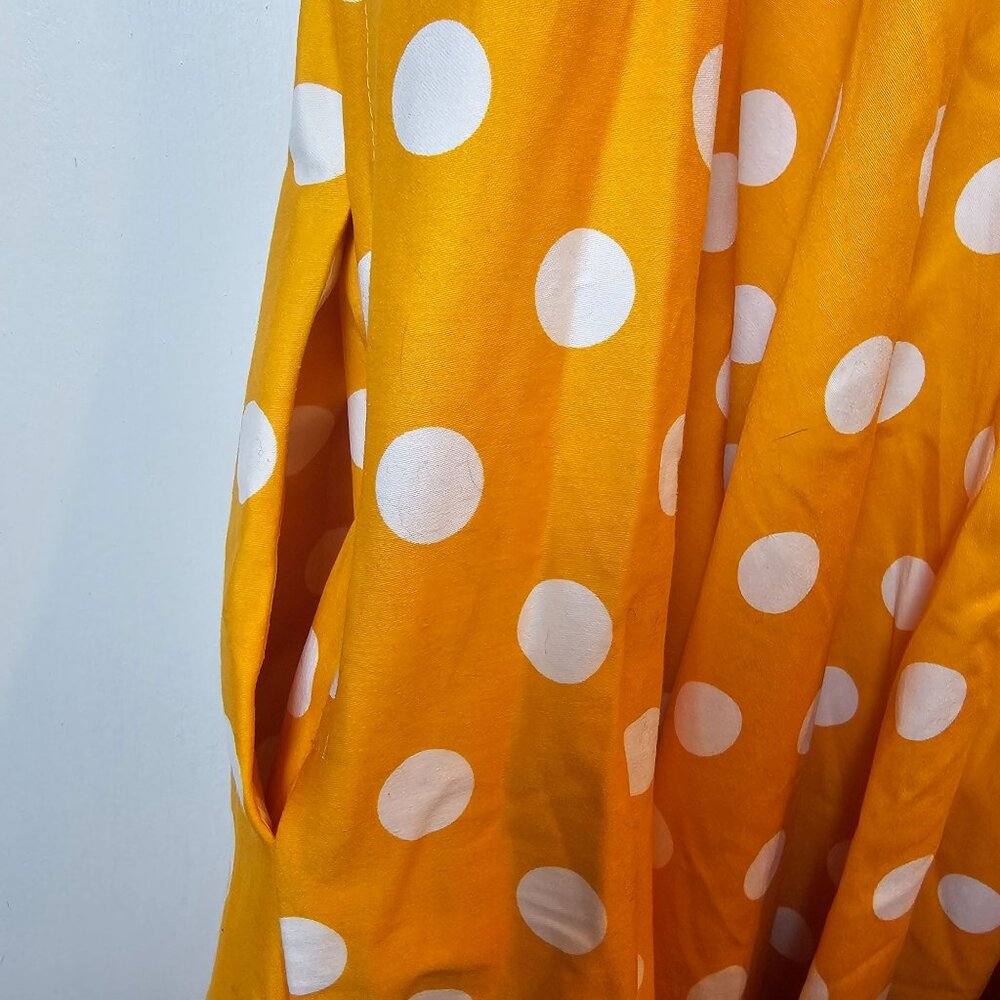 Golightly, A-Line, Polka Dot, Pin-up Fun, Square Neck Dress, USA Made, XL, NWT - Picture 8 of 9